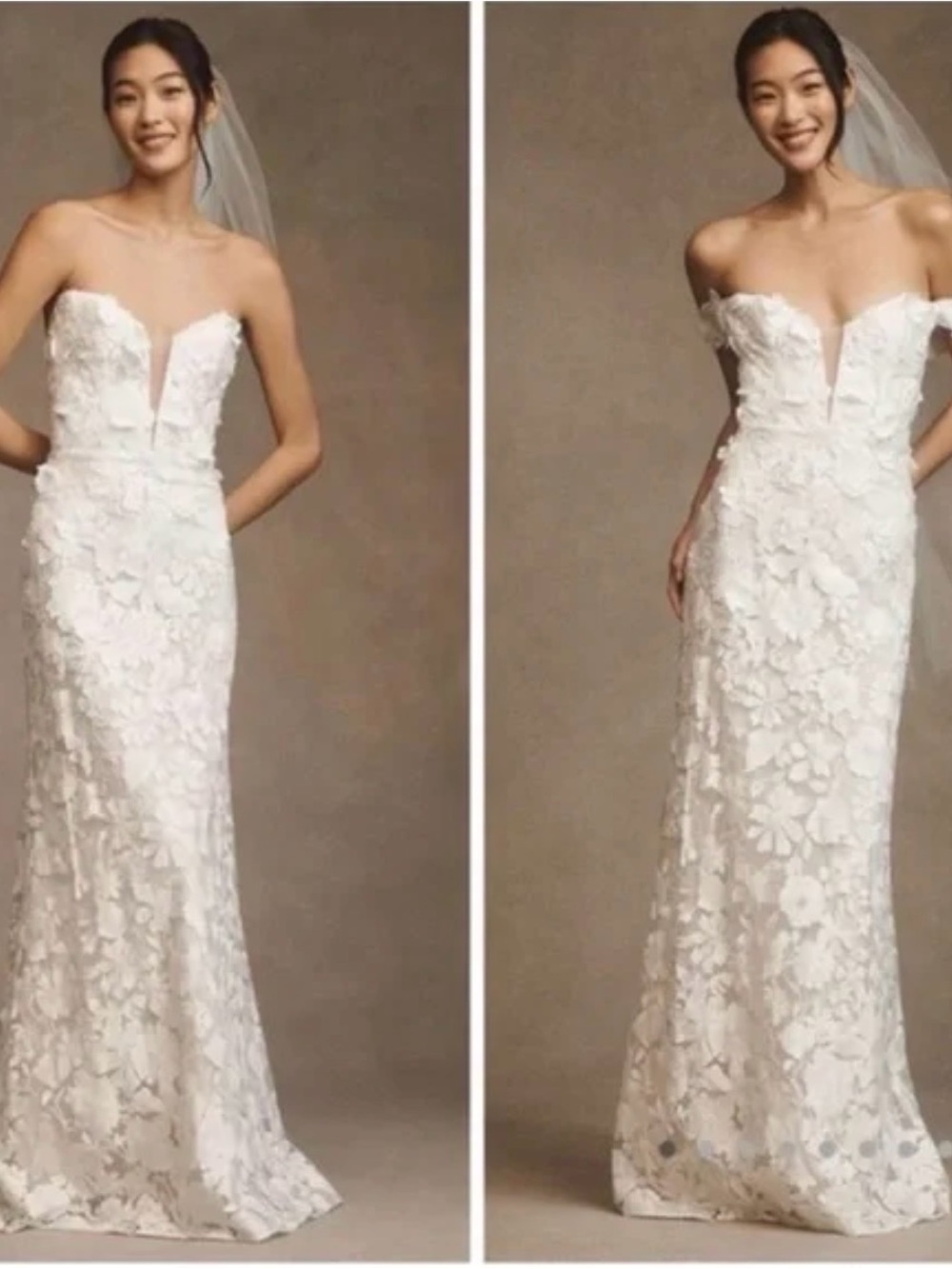 Jenny Yoo for Anthropologie Wedding Dress - Size 4 (altered- read description)